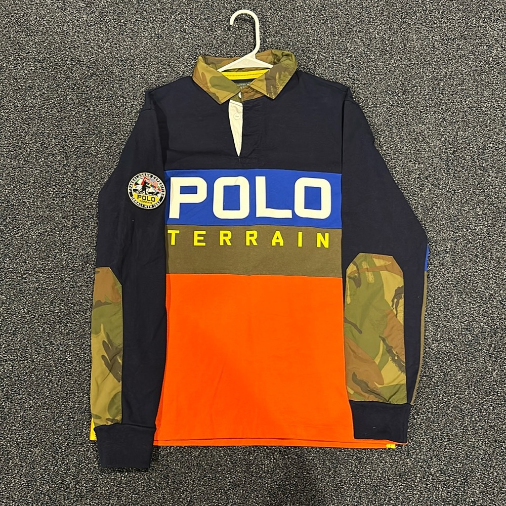 Classic Fit Polo Terrain Rugby Shirt Men Size Medium